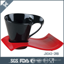 JX043-2RB 200CC Porcelain Cup and Saucer